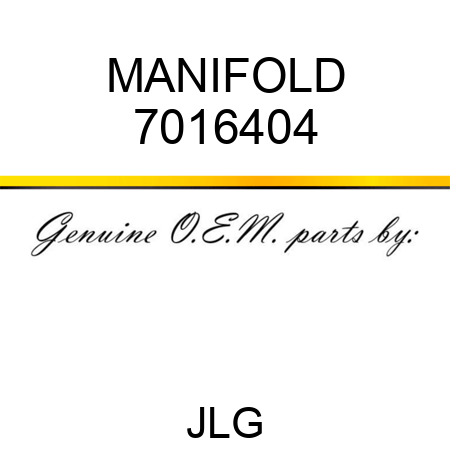 MANIFOLD 7016404
