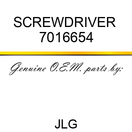 SCREWDRIVER  7016654