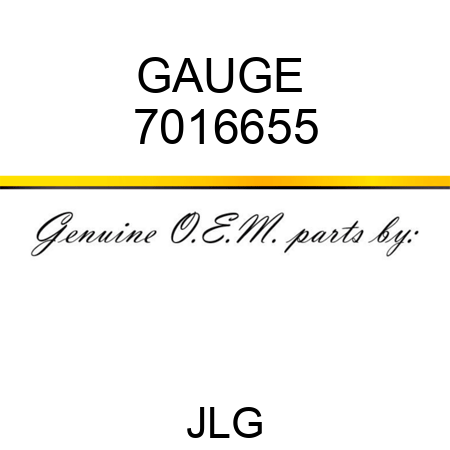 GAUGE  7016655