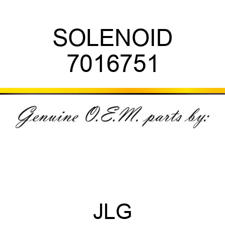 SOLENOID 7016751