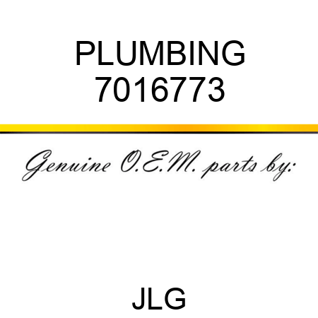 PLUMBING 7016773