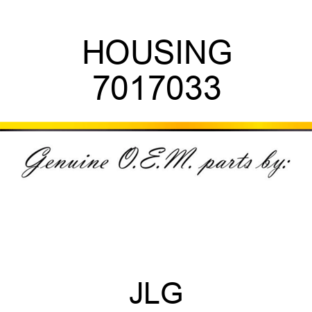 HOUSING 7017033