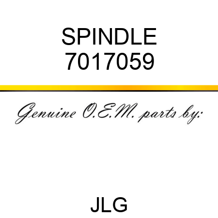 SPINDLE 7017059