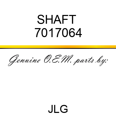 SHAFT  7017064