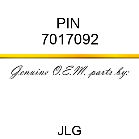 PIN  7017092