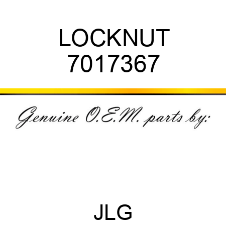 LOCKNUT 7017367