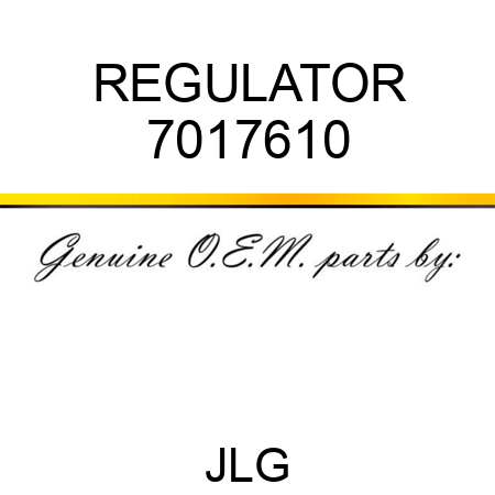 REGULATOR 7017610