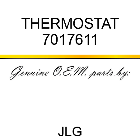 THERMOSTAT 7017611