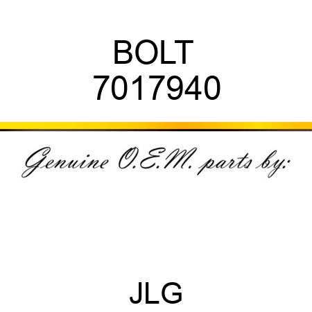 BOLT  7017940