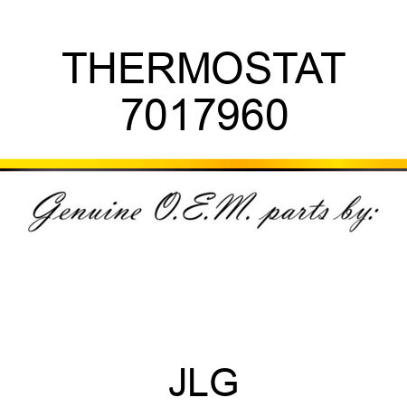 THERMOSTAT 7017960