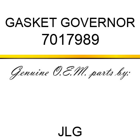 GASKET GOVERNOR 7017989