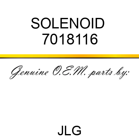 SOLENOID  7018116