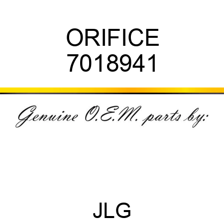 ORIFICE 7018941
