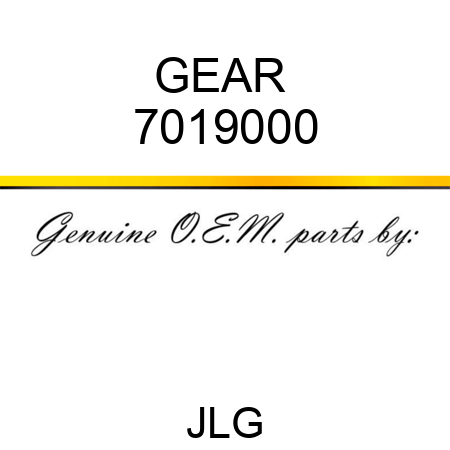 GEAR  7019000