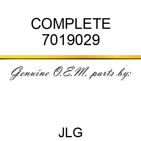 COMPLETE 7019029