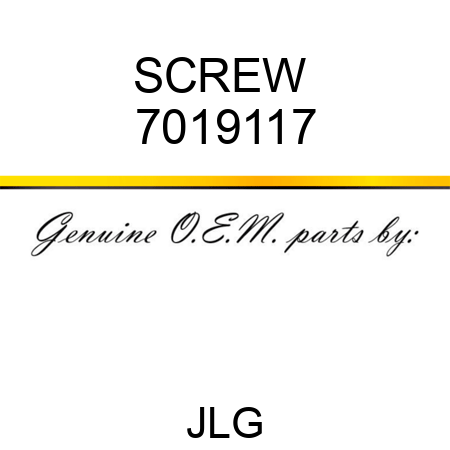 SCREW  7019117