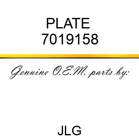 PLATE  7019158