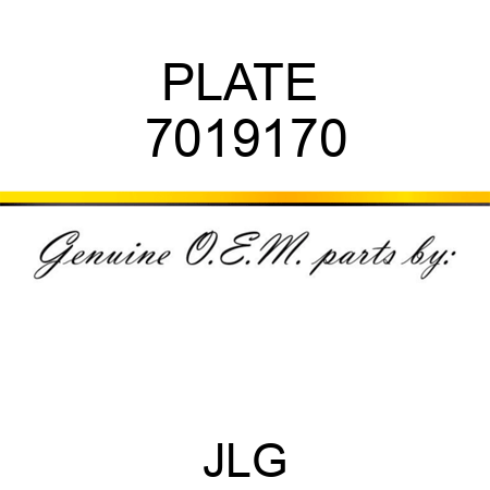 PLATE  7019170