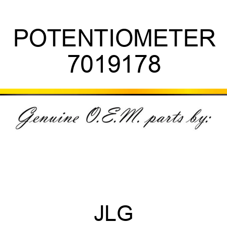 POTENTIOMETER 7019178