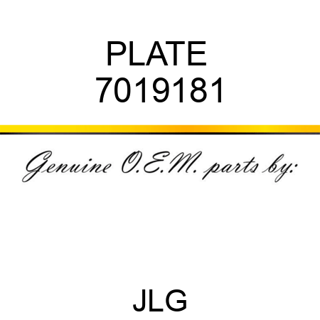 PLATE  7019181