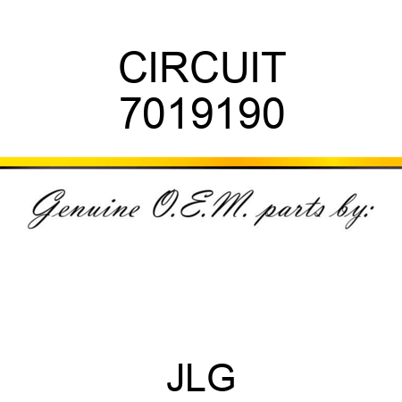 CIRCUIT 7019190