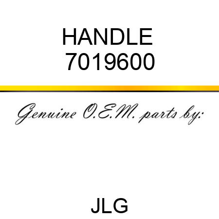 HANDLE  7019600