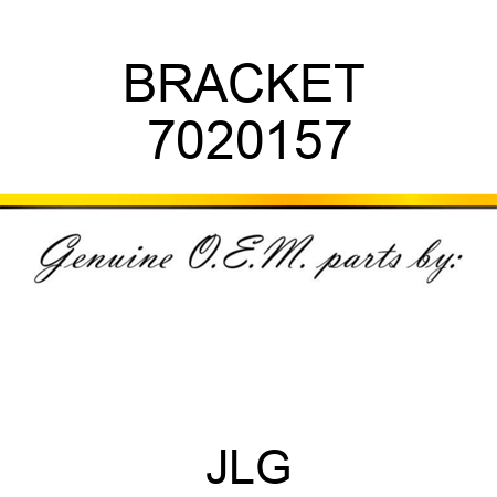 BRACKET  7020157