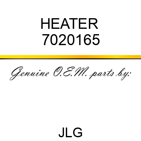 HEATER  7020165