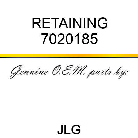 RETAINING 7020185