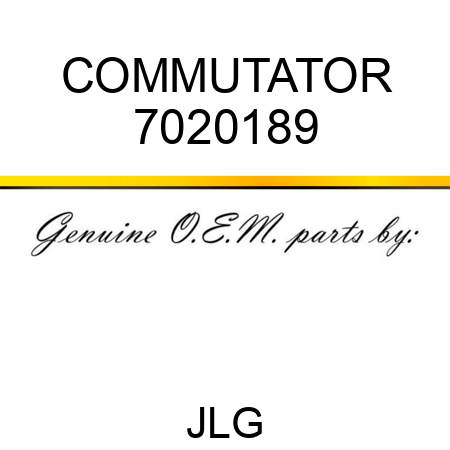 COMMUTATOR 7020189