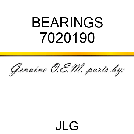 BEARINGS 7020190