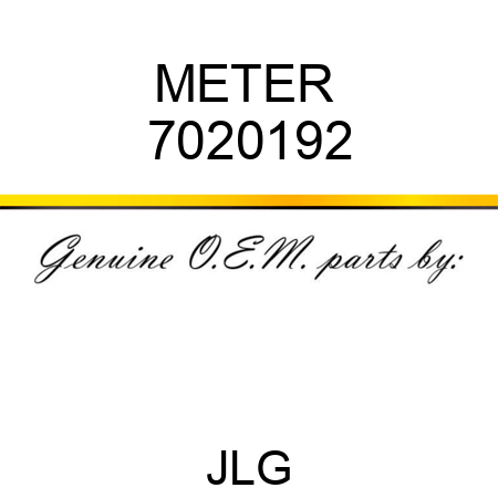 METER  7020192
