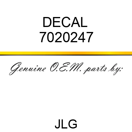 DECAL  7020247