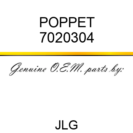 POPPET 7020304