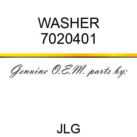 WASHER 7020401