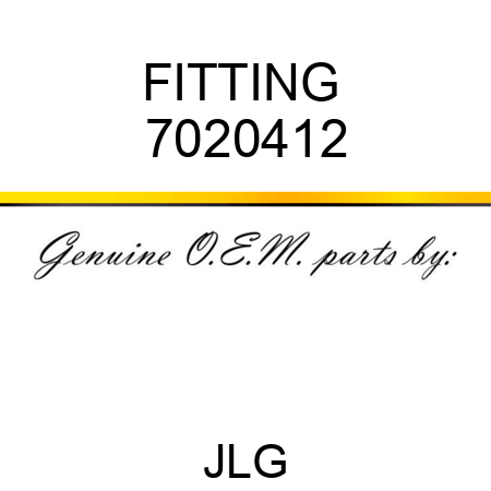 FITTING  7020412