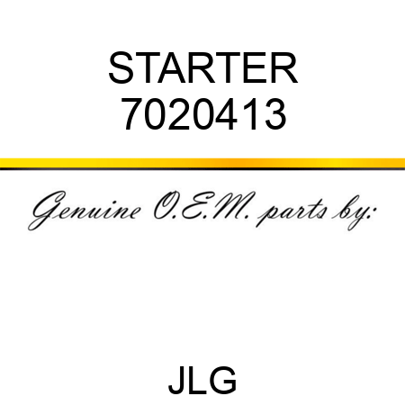 STARTER 7020413