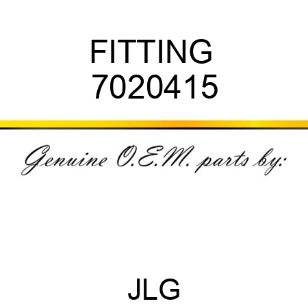 FITTING  7020415
