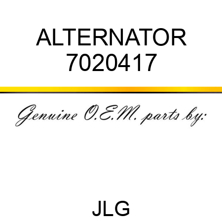 ALTERNATOR 7020417