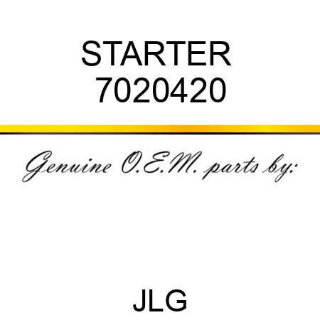 STARTER  7020420