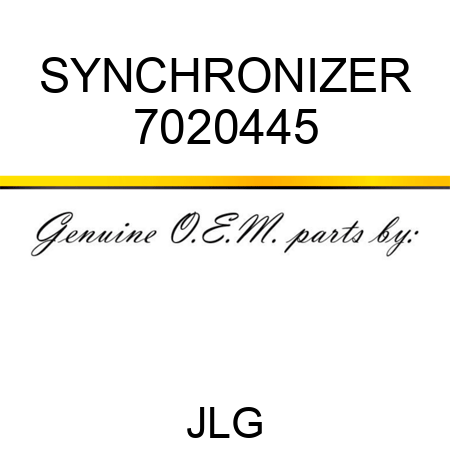 SYNCHRONIZER 7020445