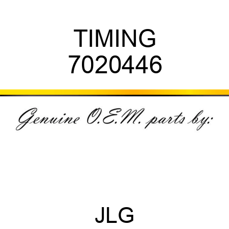 TIMING 7020446