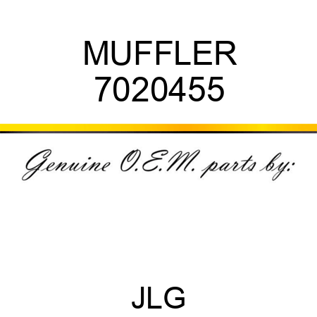 MUFFLER 7020455