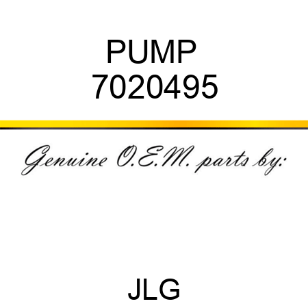 PUMP  7020495