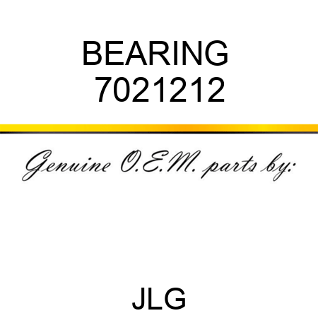 BEARING  7021212