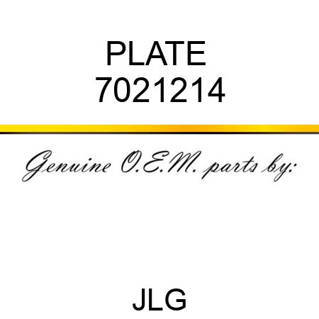 PLATE  7021214