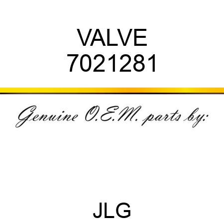 VALVE 7021281