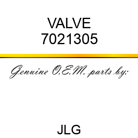 VALVE 7021305
