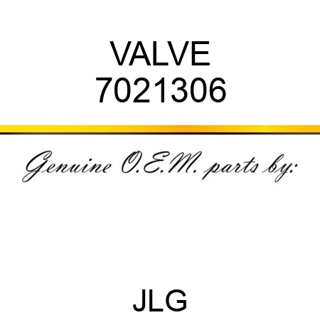 VALVE 7021306