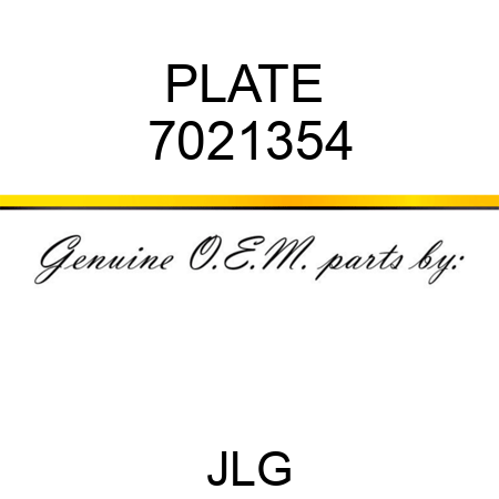 PLATE  7021354